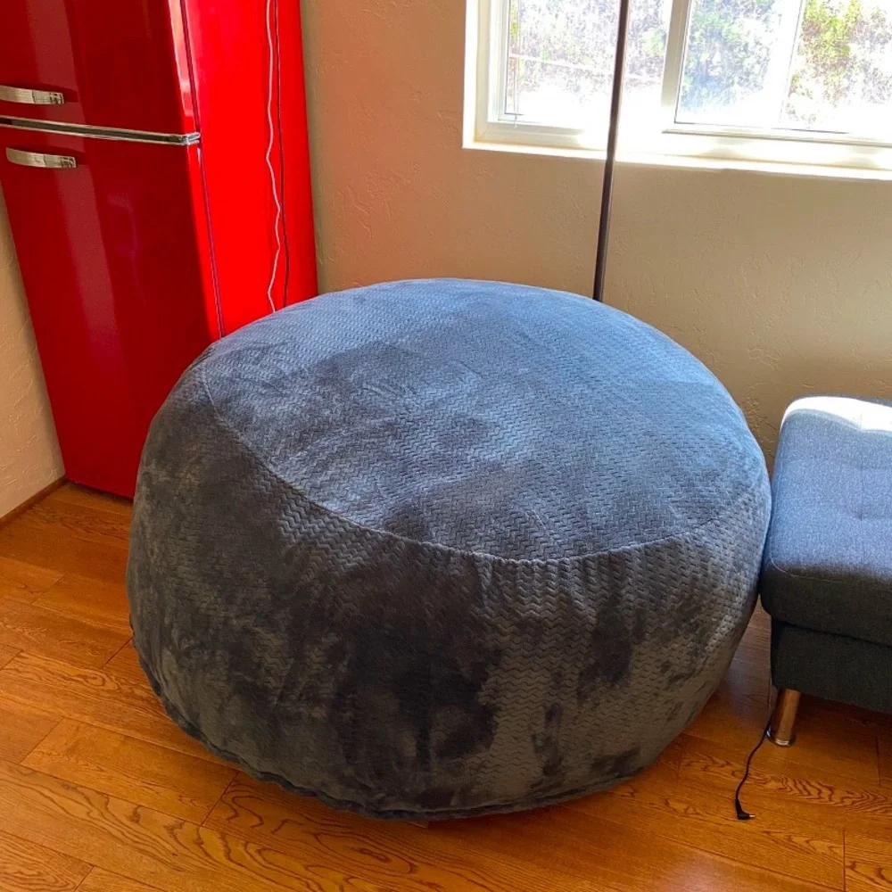 Cozy Grey Bean Bag Chair